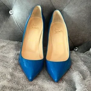 Royal blue patent leather Pigalle 100mm Christian louboutin